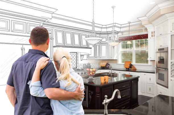 Custom kitchen cabinets installed in a Middletown home